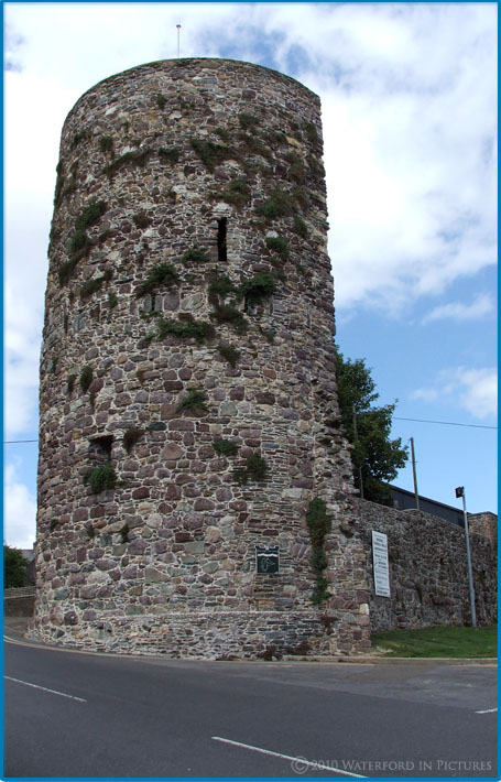 Waterford Pictures - French Tower, a prominent landmark in Castle street in Waterford City